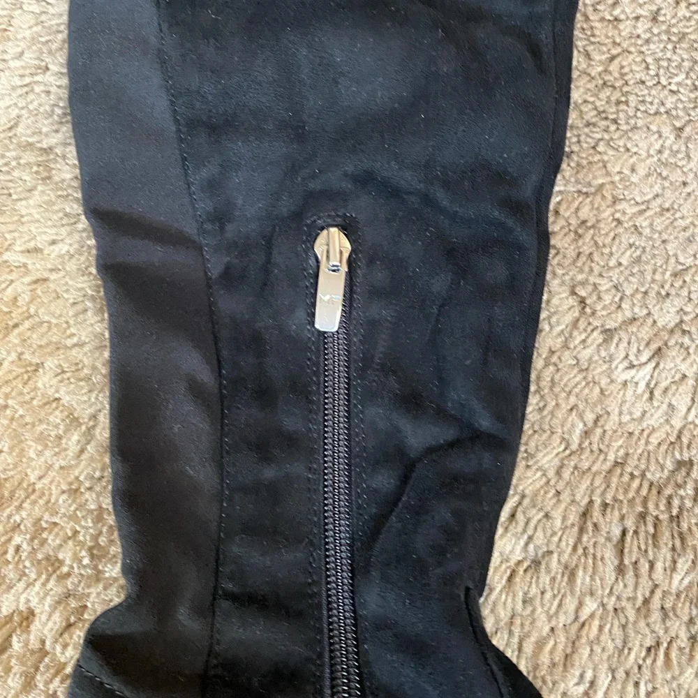 Marc Fisher Black Faux Suede OTK Over The Knee High Boots